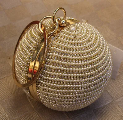 Bags- Women's Pearl Beaded Diamond Tellurion