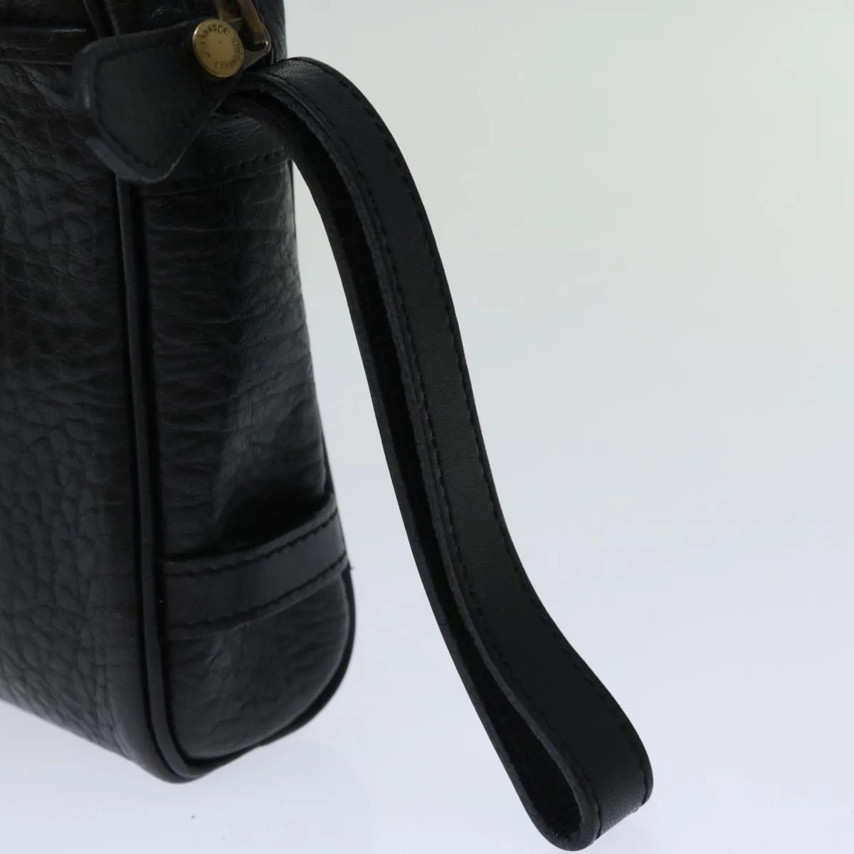 BURBERRYSs Clutch Bag Leather Black  yk11126