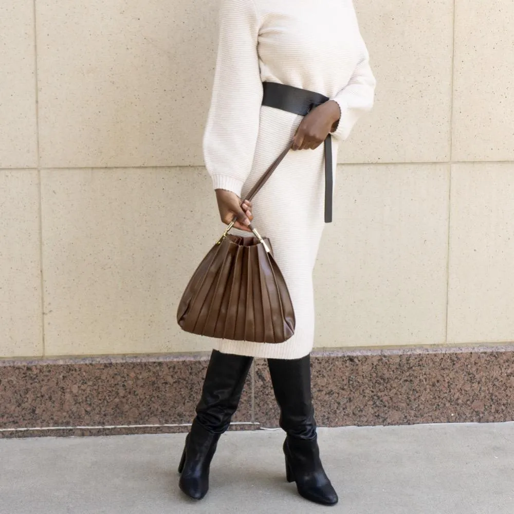 Carrie Chocolate Medium Shoulder Bag - FINAL SALE
