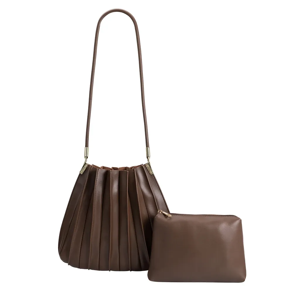 Carrie Chocolate Medium Shoulder Bag - FINAL SALE