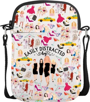 CMNIM SATC TV Show Merchandise Gifts Romantic Comedy TV Series Mini Crossbody Bags SATC Merch Carrie Shoulder Bag