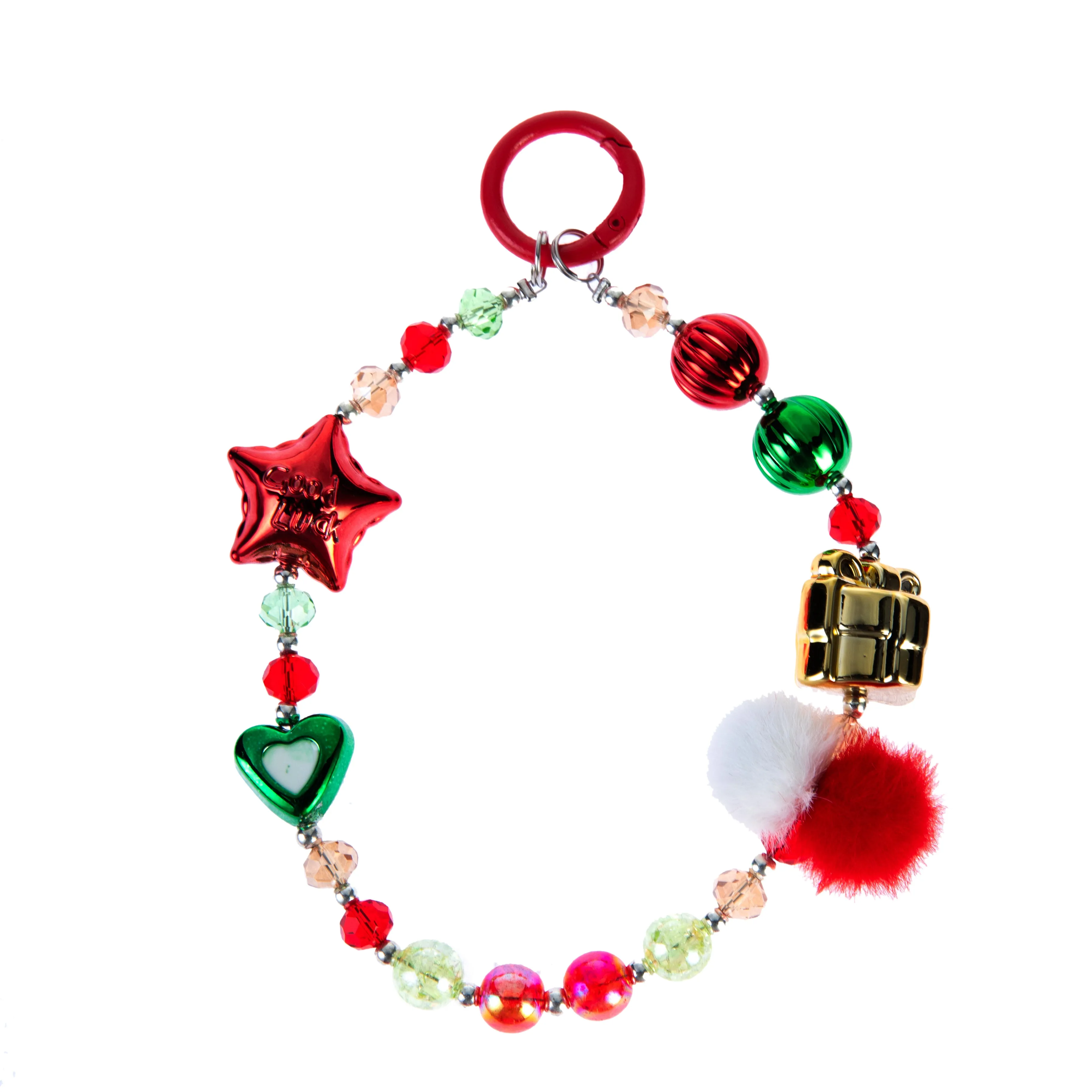 Festive Vibe Beaded Phone Charm