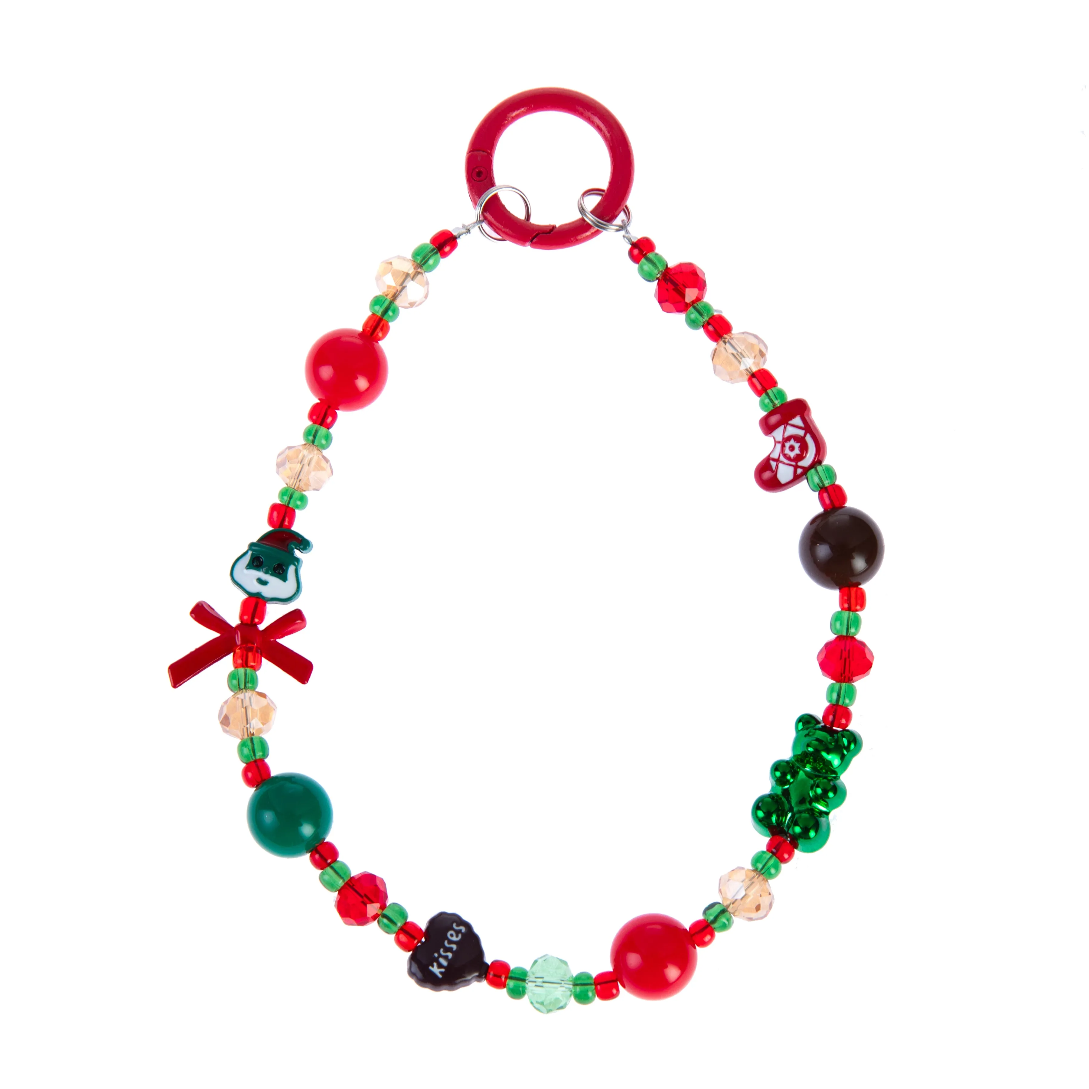 Festive Vibe Beaded Phone Charm