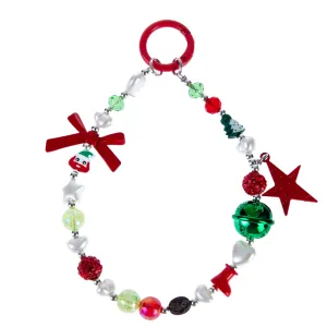 Festive Vibe Beaded Phone Charm