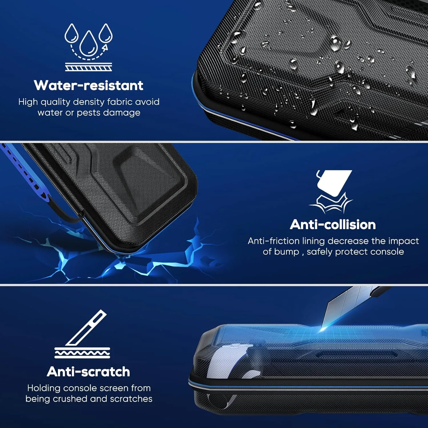 FYOUNG Carrying Case for PlayStation Portal, Protective Hard Shell Portable Travel Carry Handbag Full Protective Case Accessories for PlayStation Portal Remote Player