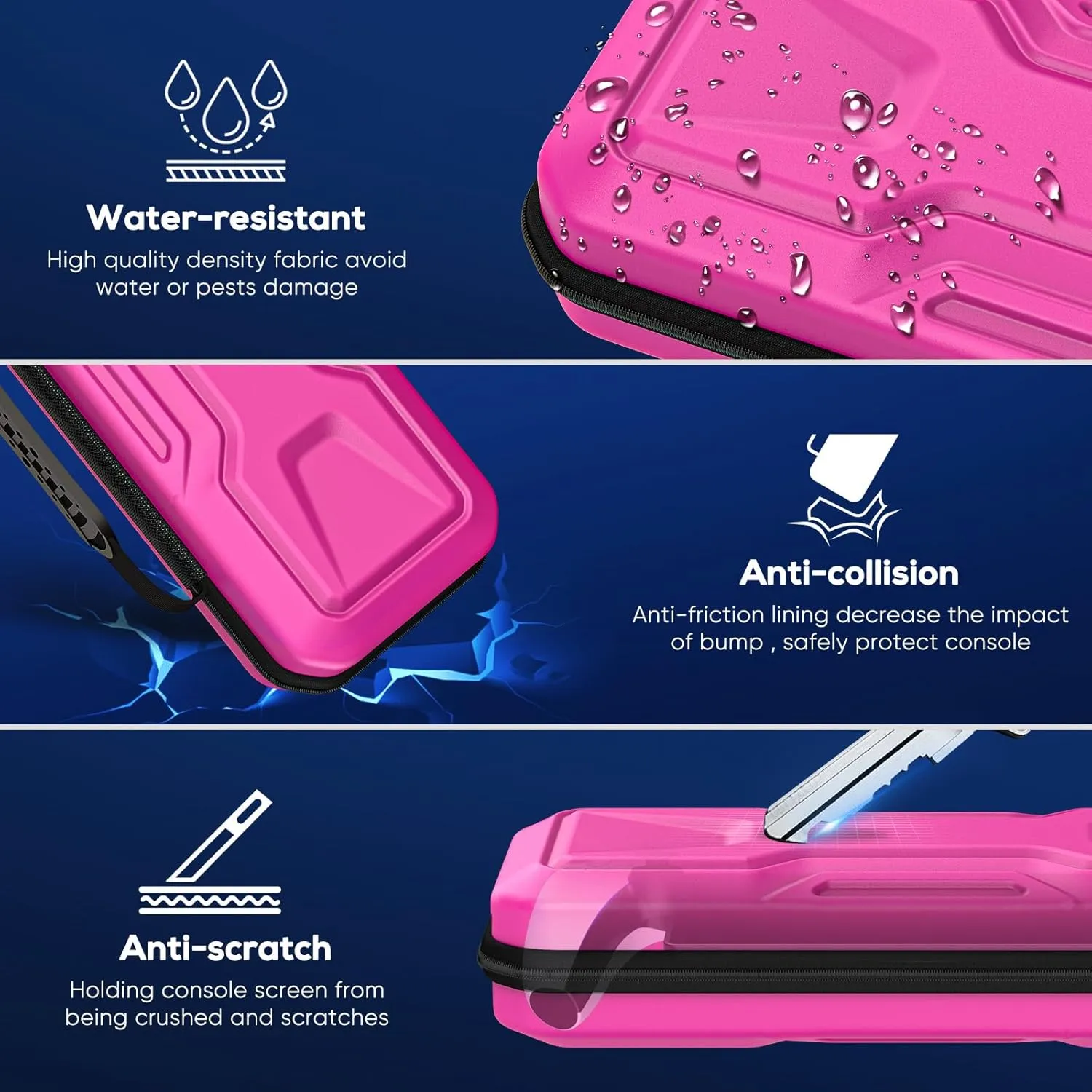 FYOUNG Carrying Case for PlayStation Portal, Protective Hard Shell Portable Travel Carry Handbag Full Protective Case Accessories for PlayStation Portal Remote Player