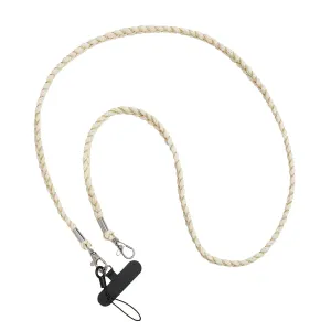 Gold Thread Knitted Cross-body Strap