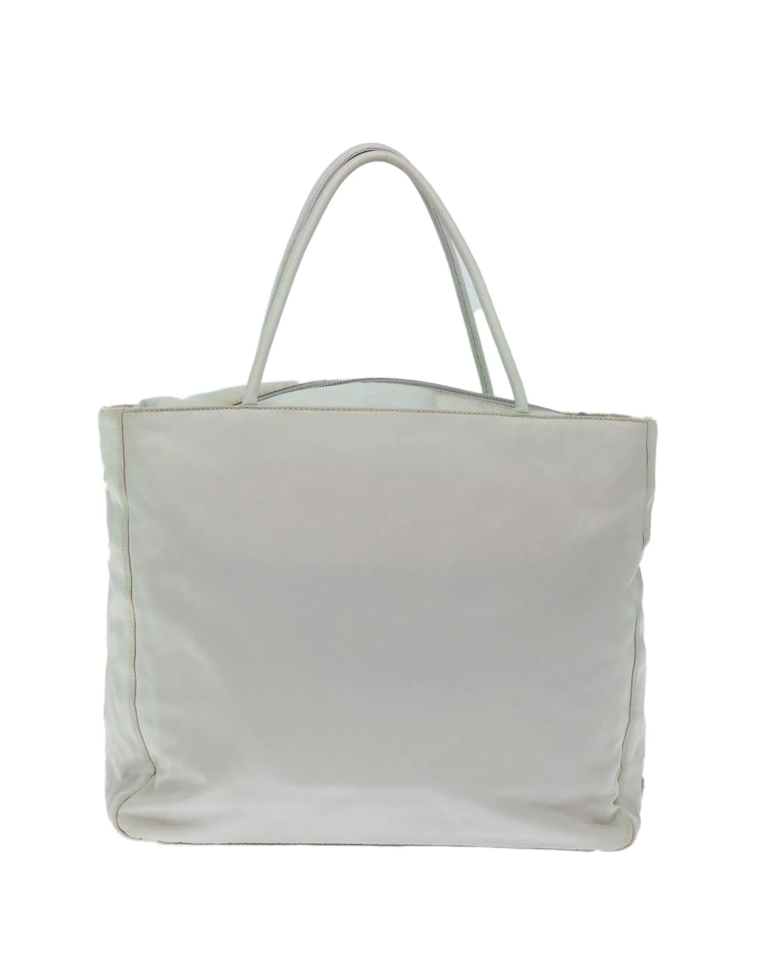 Gray Nylon Hand Bag with Guarantee Card - Made in Italy