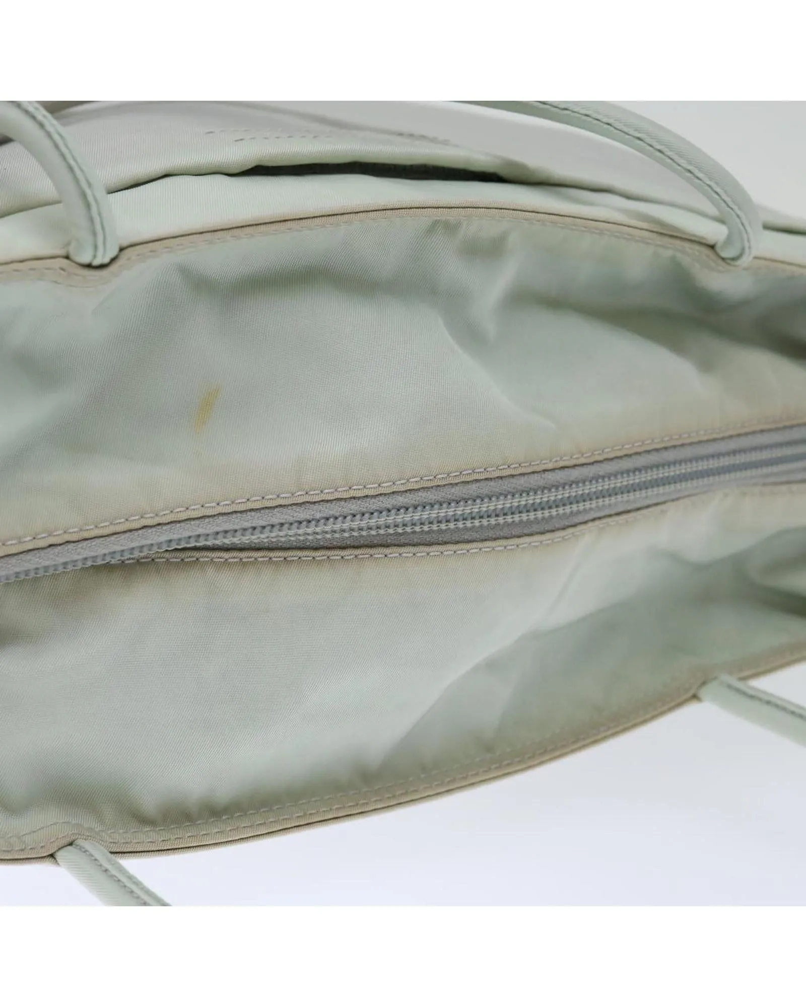 Gray Nylon Hand Bag with Guarantee Card - Made in Italy