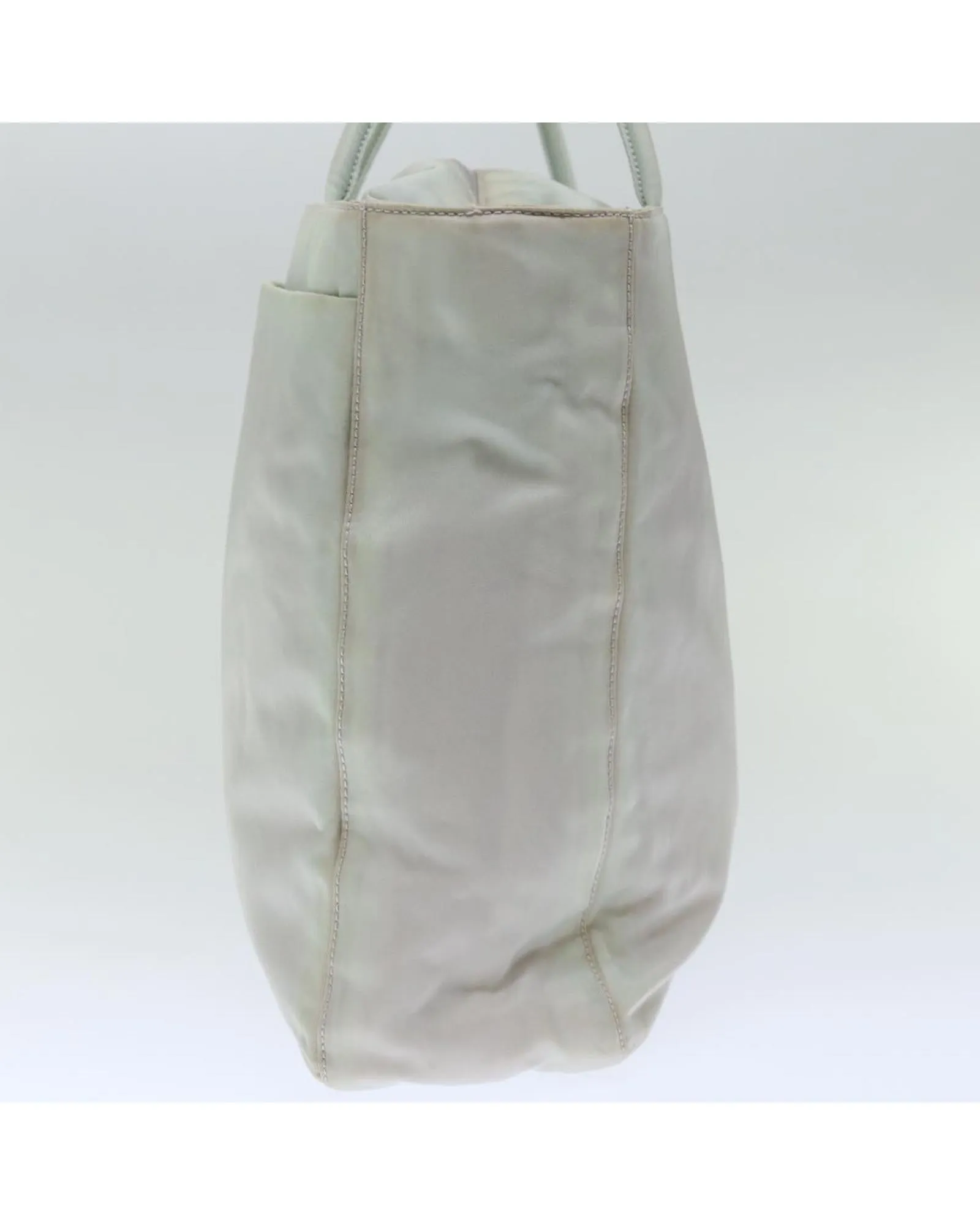Gray Nylon Hand Bag with Guarantee Card - Made in Italy