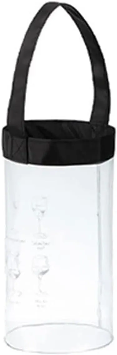 Ice Bucket Portable Ice Bucket PVC Transparent Chilling Cooler Ice Bags Ice Bucket Champagne Beer Liquor Ice-Cold Tool Beer Bottles