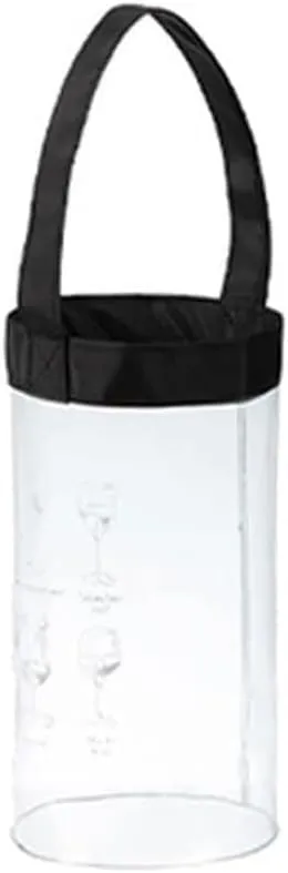 Ice Buckets Portable Ice Bucket PVC Transparent Chilling Cooler Ice Bags Ice Bucket Champagne Beer Liquor Ice-Cold Tool Bar