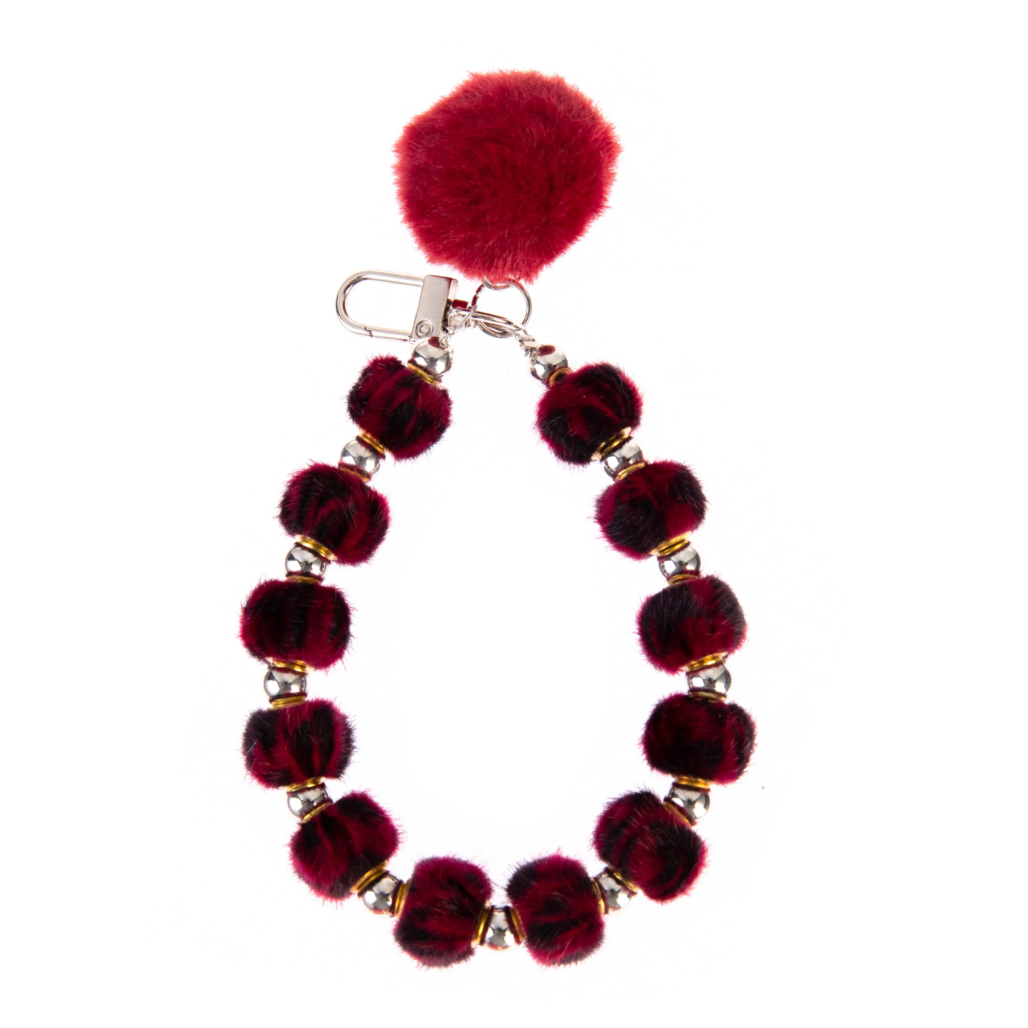 Leopard Beaded Phone Strap