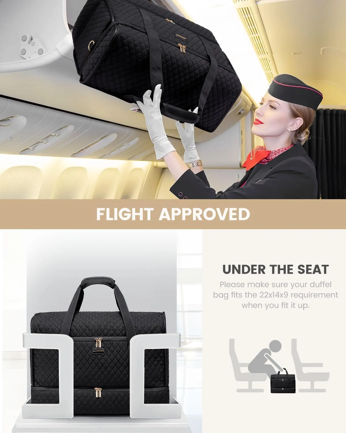 LOVEVOOK Large Travel Duffle Bag, Weekender Bags for Women With Shoe Compartment, Overnight Hospital Bag For Women Labor Delivery, Carry on Bag Personal Item Travel Bag, Yoga Gym Duffel Bag