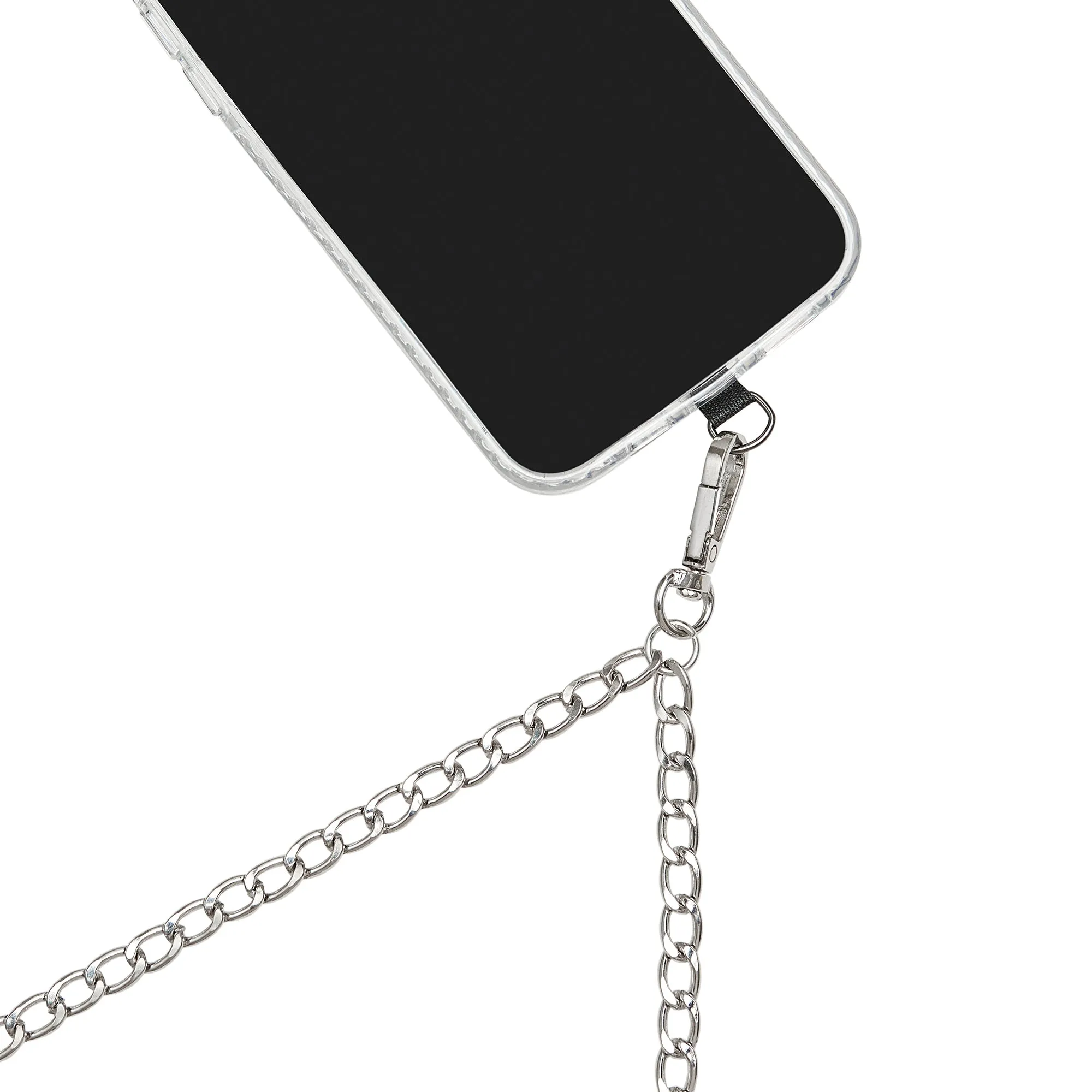 Metallic Chain Cross-body Strap