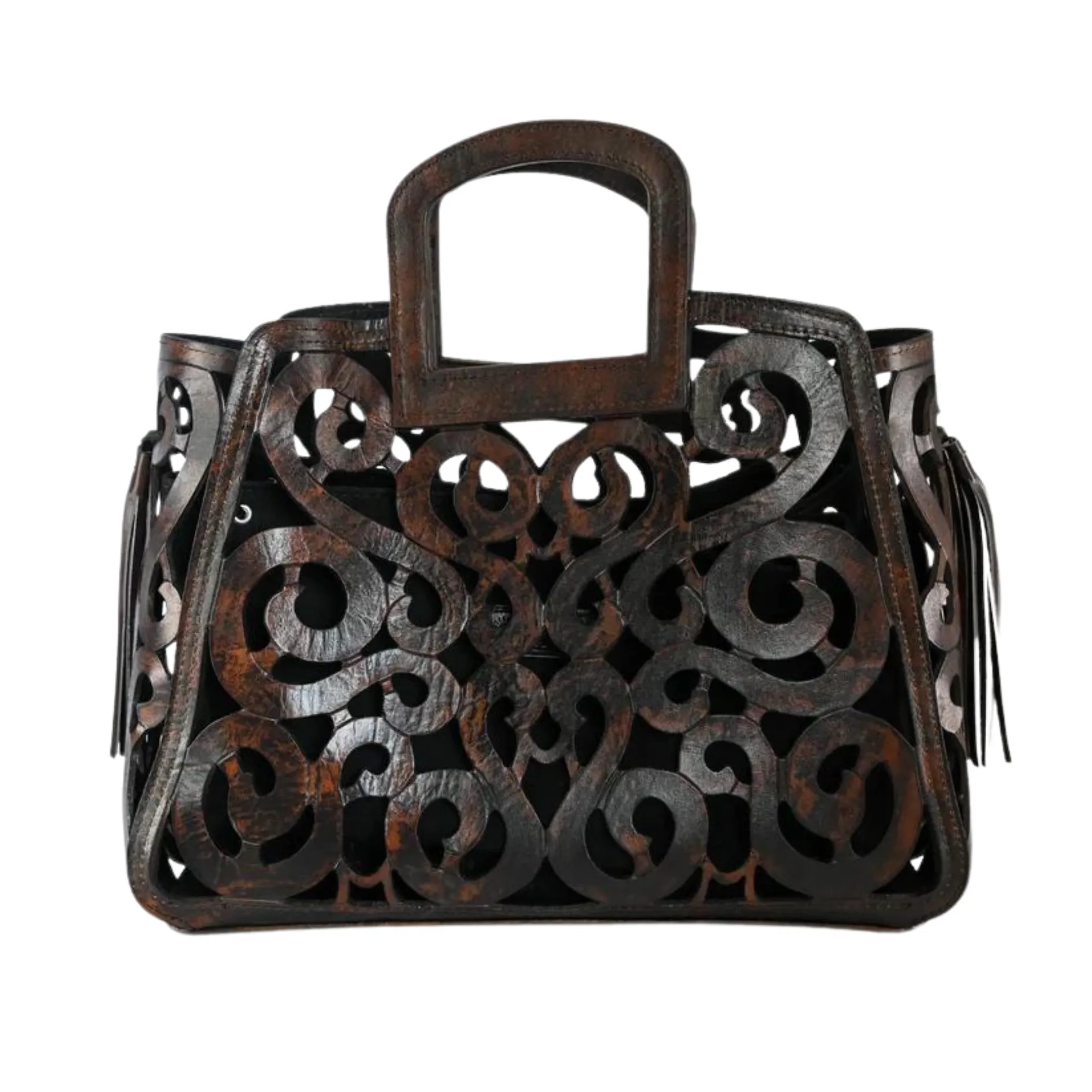 Musical Notes Leather Tote