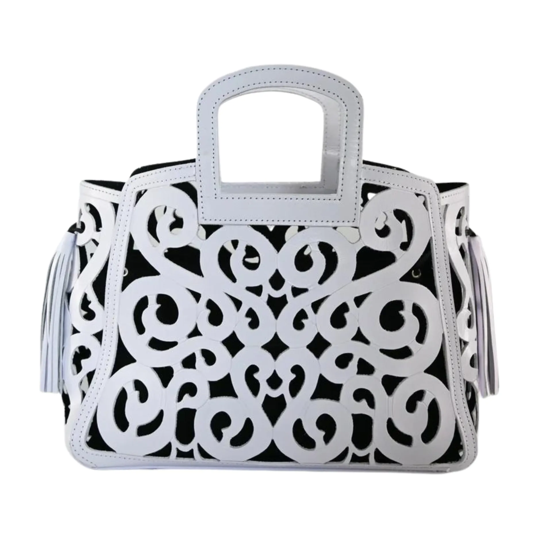 Musical Notes Leather Tote