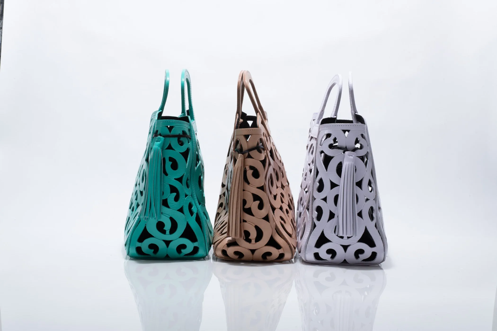 Musical Notes Leather Tote