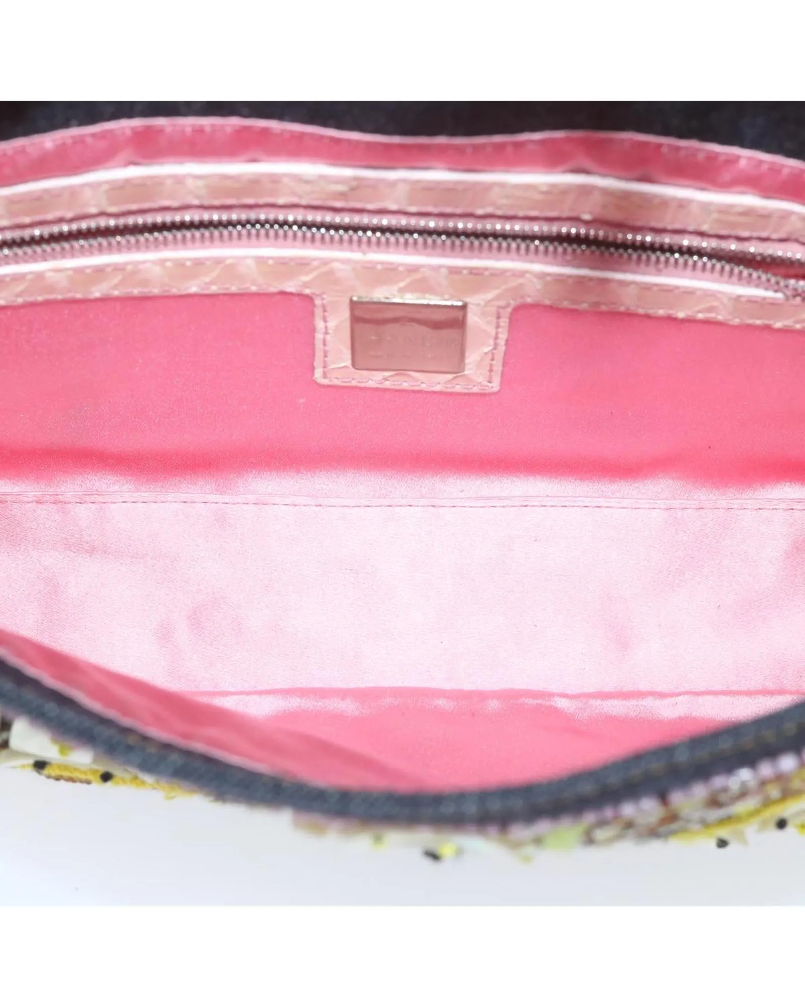 Navy Denim Shoulder Bag with Dust Bag and Made in Italy