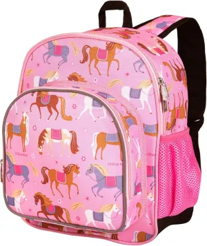 Wildkin 12-inch Kids Backpack  Padded, Adjustable, Ideal for Daycare & Travel (Horses)